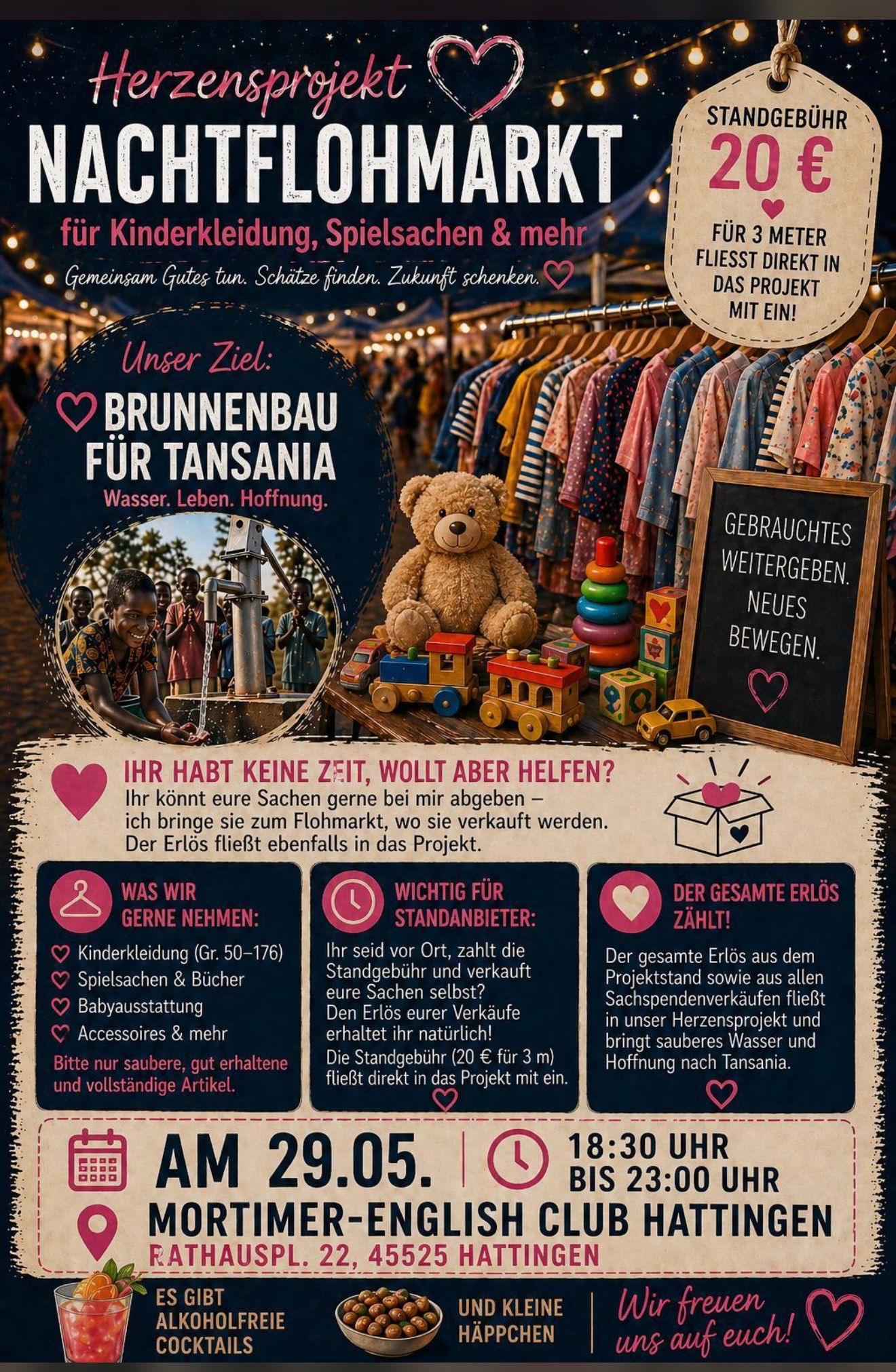 Nachttrödel zugunsten des Brunnenprojekts